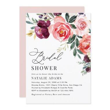 Floral Bridal Shower Invitations