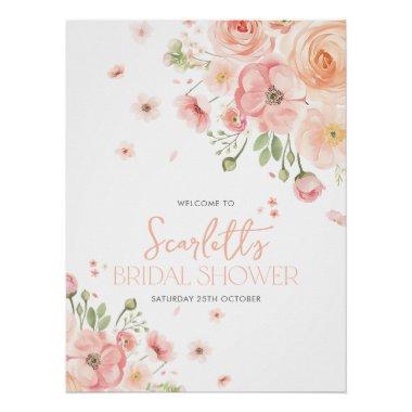 Floral  Love In Bloom Bright Welcome Poster