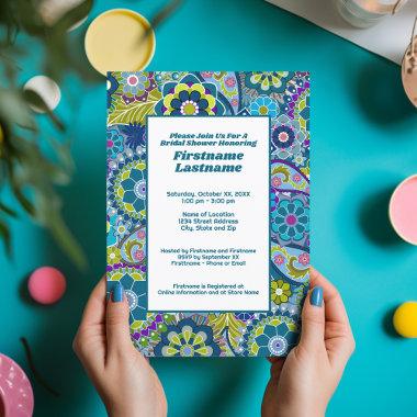 Floral Bridal Shower or Engagement Party Invitations