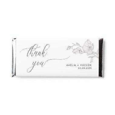 Floral Bridal Shower Thank You | Magnolia Hershey Bar Favors