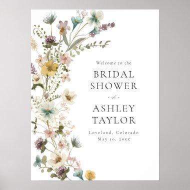 Floral Bridal Shower Welcome Sign