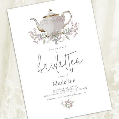 Floral Bridal Tea Bridal Shower Invitations