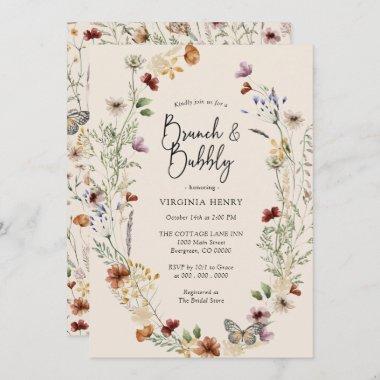 Floral Brunch and Bubbly Invitations