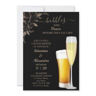 Floral Bubbles and Brews Couples Shower