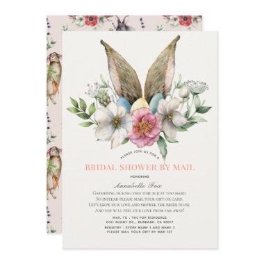 Floral Bunny Ear Bridal Shower by Mail Invitations