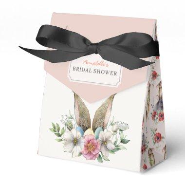Floral Bunny Ear Bridal Shower Pink Favor Boxes