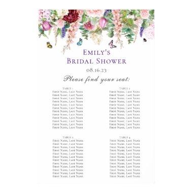 Floral & Butterfly  Seating Chart