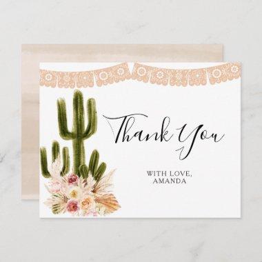 Floral Cactus Taco 'bout Love Thank You Invitations