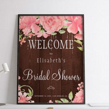 Floral chic lights  welcome sign