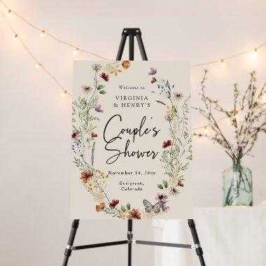 Floral Couple Shower Sign