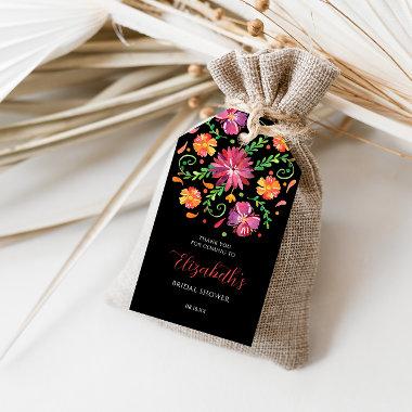 Floral Day of the Dead Bridal Shower Gift Tags