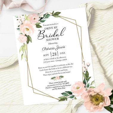 Floral Drive By Bridal Shower Budget Invitations