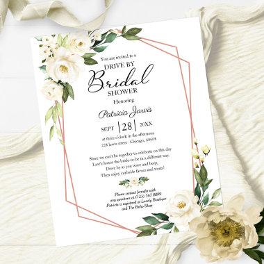 Floral Drive By Bridal Shower Budget Invitations