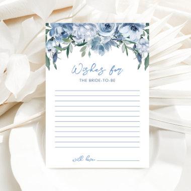 Floral Dusty Blue Advice for the Bride