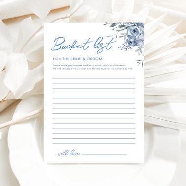 Floral Dusty Blue Bucket List  Game