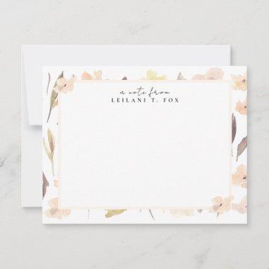 Floral Elegance Personalized Stationery Note Invitations