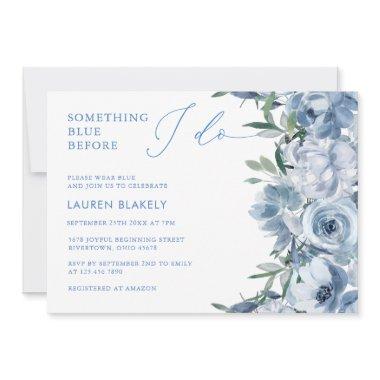 Floral Elegant Dusty Blue