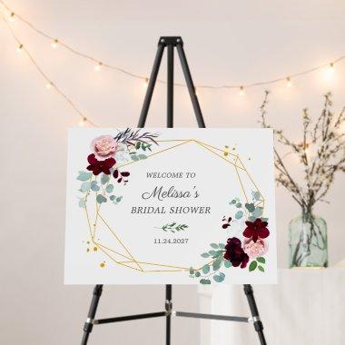 Floral Eucalyptus Botanical Bridal Shower Frame Foam Board