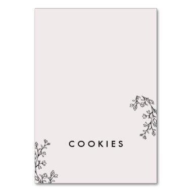 Floral Fairytale Personalized Buffet Label
