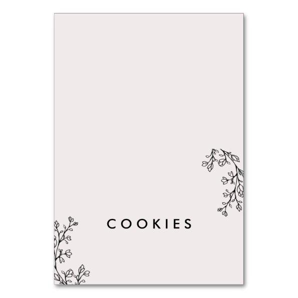 Floral Fairytale Personalized Buffet Label