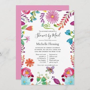 Floral Fiesta Bridal or Baby Shower by Mail Invitations