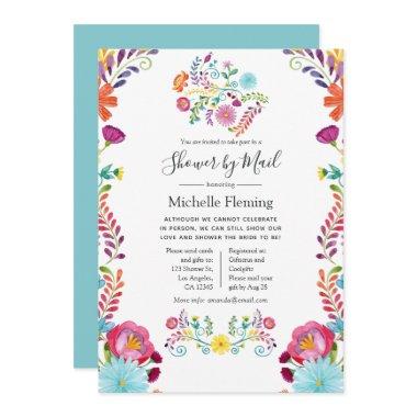 Floral Fiesta Bridal or Baby Shower by Mail Invitations