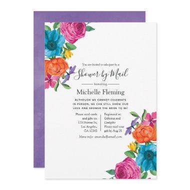 Floral Fiesta Bridal or Baby Shower by Mail Invitations