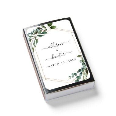 Floral Framed Wedding Matchbox Matchboxes