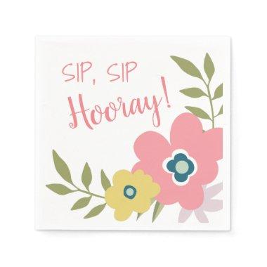 Floral Garden Bridal Shower or Baby Shower Napkins