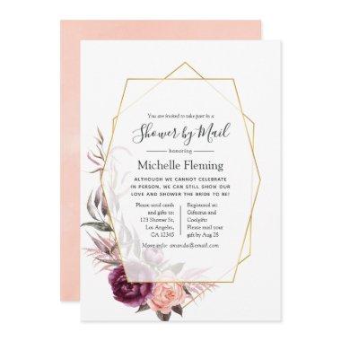Floral Geometric Bridal or Baby Shower by Mail