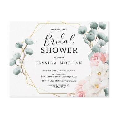 Floral Greenery Bridal Shower Invitation PostInvitations