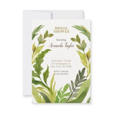 Floral Greenery Watercolor Elegant