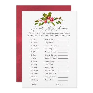 Floral Holly Christmas  Game