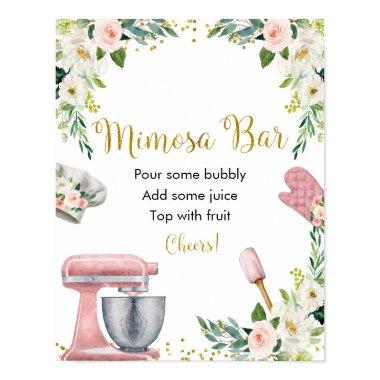Floral Kitchen  Mimosa Bar Poster