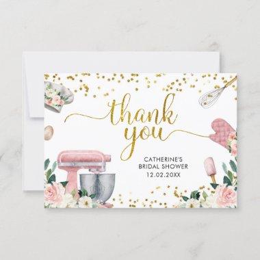 Floral Kitchen Bridal Shower Thank You Invitations