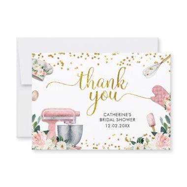 Floral Kitchen Bridal Shower Thank You Invitations