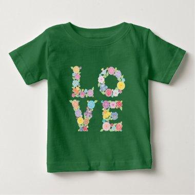 Floral LOVE Baby T-Shirt