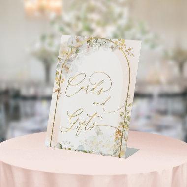 Floral Meadow Modern  and Gifts Pedestal Sign