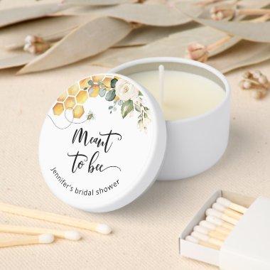 Floral Meant to bee  Mini Candle Favors