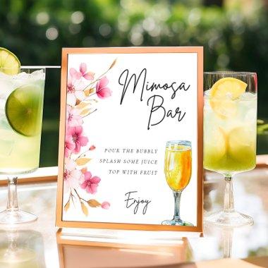 Floral Mimosa Bar Sign Bridal Shower