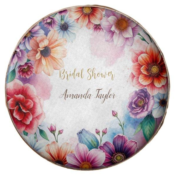 Floral Minimalist Calligraphy  Chocolate Covered Oreo