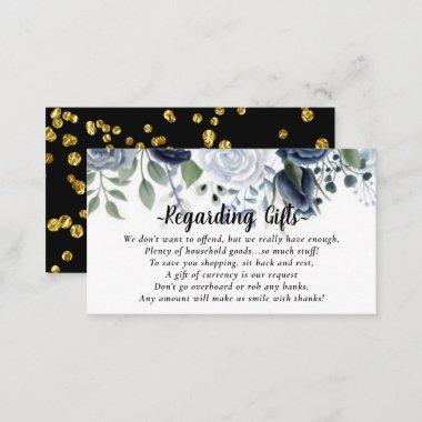 Floral Money Over Gifts Bridal Shower Fund Invitations