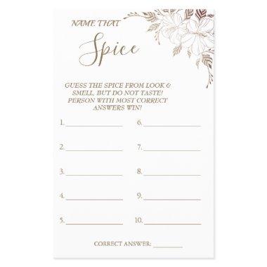 Floral Name that Spice  game  Fly Flyer