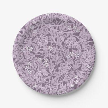 Floral Pattern William Morris Lavender Paper Plates
