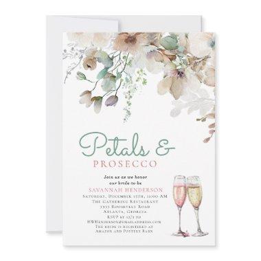 Floral Petals and Prosecco Teal
