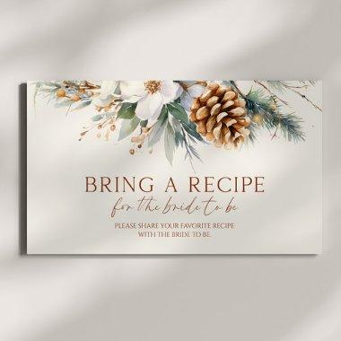Floral Pine Tree  Bring A Recipe Enclosure