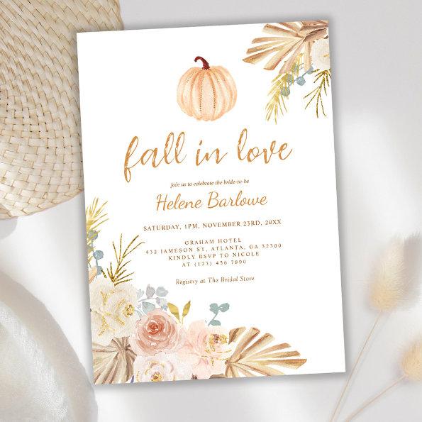 Floral Pumpkin Fall In Love Boho