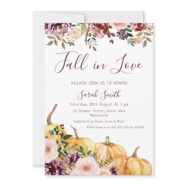 Floral Pumpkin Fall in Love