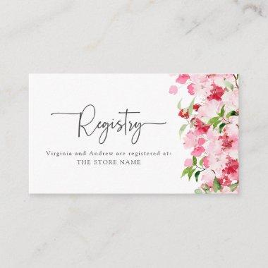Floral Registry Invitations