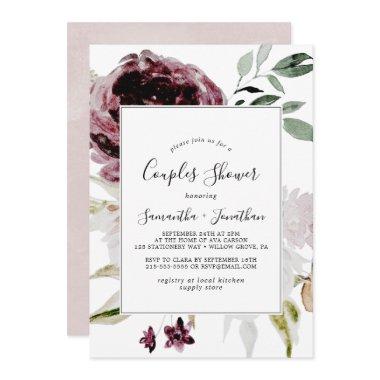 Floral Romance Couples Shower Invitations